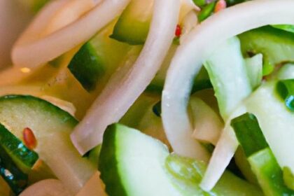 Tangy Fusion: Exploring Cucumber and Onion Vinegar Delights