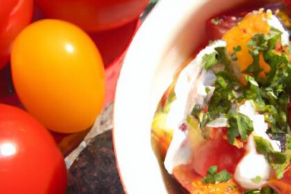 Savory Yogurt Bowls Featuring Roasted Tomato Delights