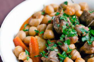 Hearty Lamb Stew with Chickpeas: A Flavorful Delight