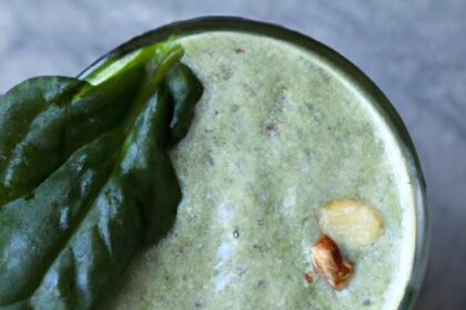 Energize Your Day: Spinach, Banana & Almond Milk Smoothie