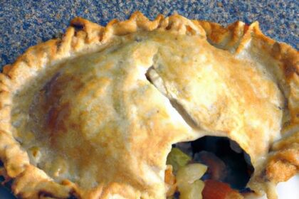 Hearty Chicken Pot Pie with the Flakiest Golden Crust