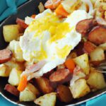 Sunrise Skillet: Hearty Potatoes and Eggs Breakfast Bliss