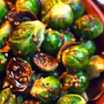 Tangy Twist: Roasted Brussels Sprouts with Balsamic Glaze