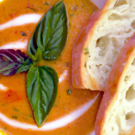 Tomato Soup delight: Elevate Flavor with Pesto Swirls