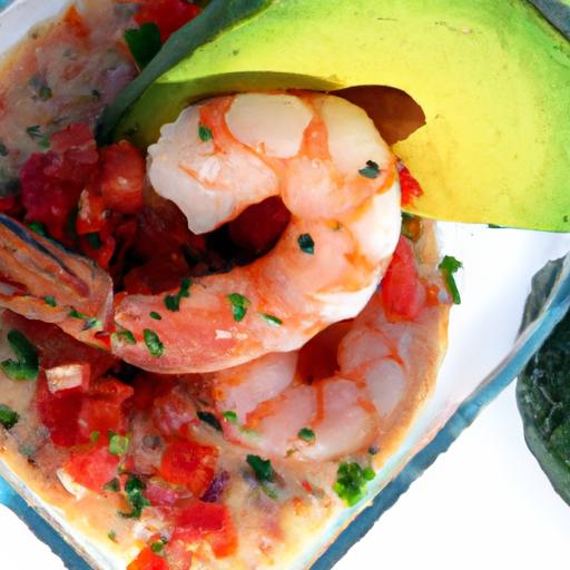 Zesty Mexican Shrimp Cocktail with Creamy Avocado & Lime