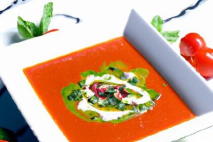 Tomato Soup Delight: Elevate Flavor with Pesto Swirls
