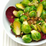 Hearty Farro & Roasted Brussels Sprouts Bowl with Zesty Lemon Vinaigrette