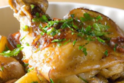 Golden Harmony: Perfectly Baked Chicken and Potatoes Unveiled