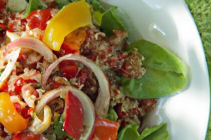 Nutritious Quinoa Salad with Vibrant Roasted Veggies