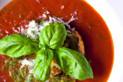 Tomato Soup Transformed: Brighten Your Bowl with Pesto Swirls