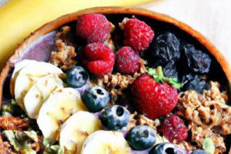 Energize Your Day: Acai Smoothie Bowl with Fresh Fruit & Granola