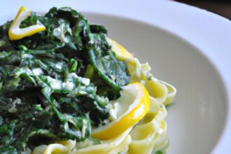 Zesty Lemon Ricotta Pasta with Fresh Spinach Delight