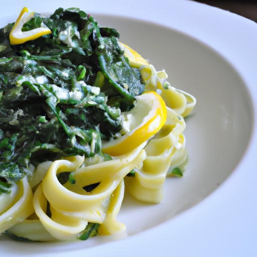 Zesty Lemon Ricotta Pasta with Fresh Spinach Delight