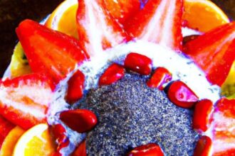 Energize Your Day: Kefir with Chia Seeds & Fresh Fruit