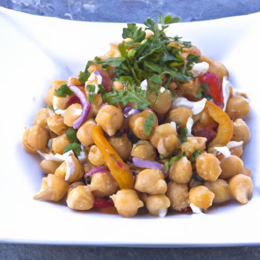 Bright Flavors: Mediterranean Chickpea Salad with Herbs & Olive Oil