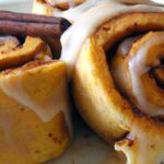 Heavenly Sweet Potato Rolls Drizzled with Cinnamon Glaze