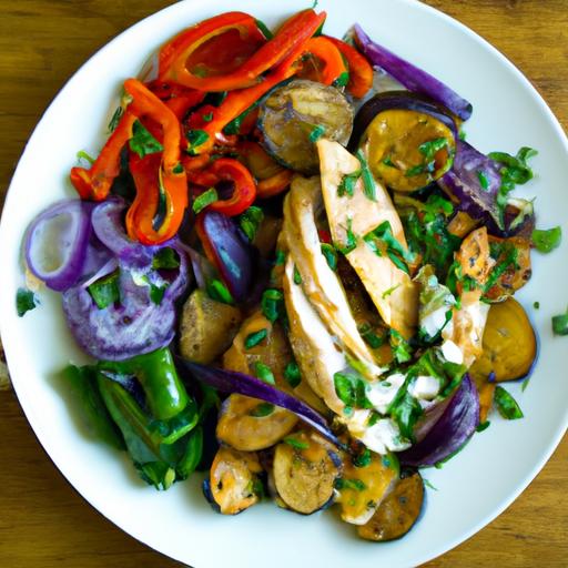One-Pan Wonder: Easy chicken Shawarma with Roasted Veggies