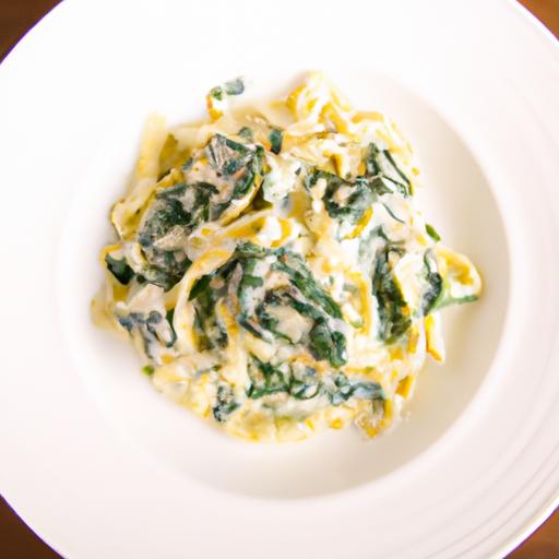 Zesty Lemon Ricotta Pasta with Fresh Spinach Delight