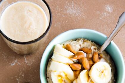 Energize Your Day: Almond Butter Banana Oat Smoothie Recipe