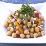 Bright Flavors: Mediterranean Chickpea Salad with Herbs & Olive Oil