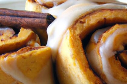 Heavenly Sweet Potato Rolls Drizzled with Cinnamon Glaze