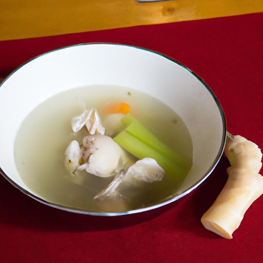 Healing Chicken Bone Broth Soup with Garlic, Ginger & Veggies