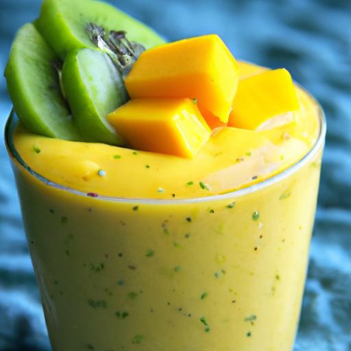 Energize Your Day with a Refreshing Mango Kiwi Smoothie!