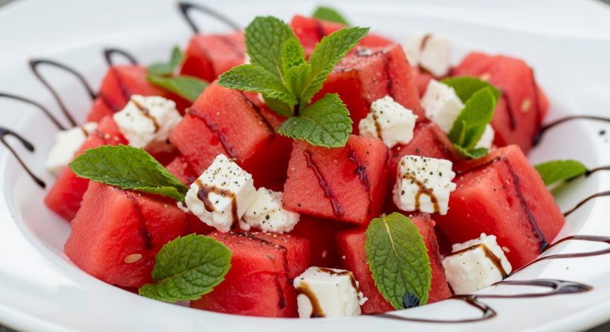 Refreshing Watermelon, Mint & Feta Salad