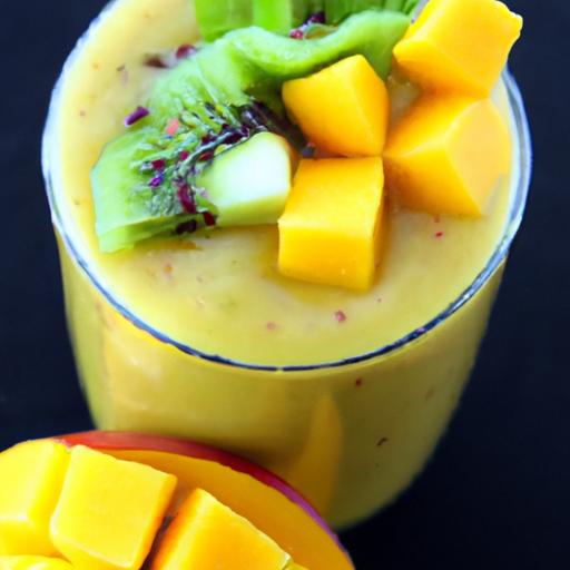 Energize Your Day with a Refreshing Mango kiwi Smoothie!