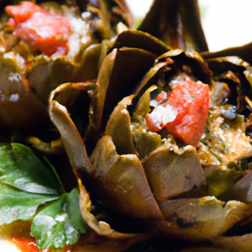 Golden Baked Stuffed Artichokes: A Flavorful Delight