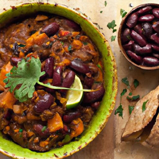 Hearty Sweet potato & Black Bean Chili: A Flavorful Feast