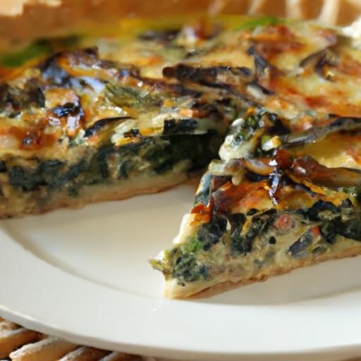 Savory Spinach & Mushroom Quiche: A flavorful Delight