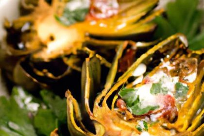 Golden Baked Stuffed Artichokes: A Flavorful Delight