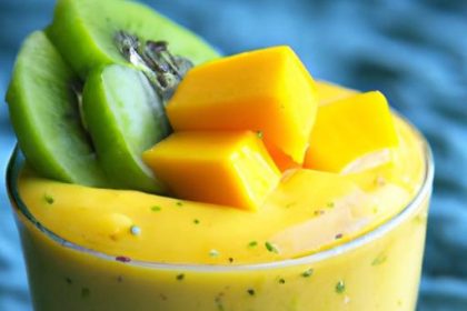 Energize Your Day with a Refreshing Mango Kiwi Smoothie!